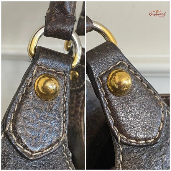 Authentic GUCCI Dark Brown Guccissima Leather New Pelham Large Shoulder Bag - Picture 8 of 15